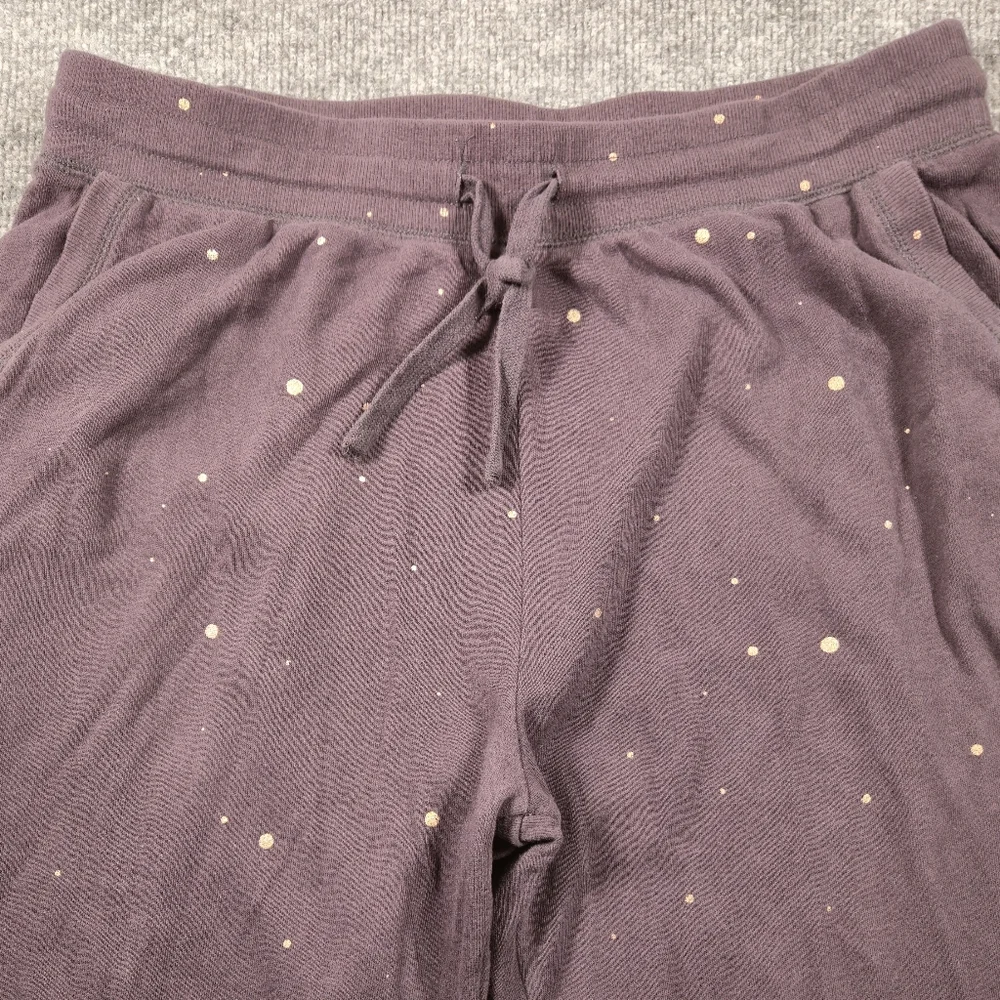 Peloton Rose Gold Speckled Athleisure Jogger Sweatpants L Metallic Paint‎ Drip